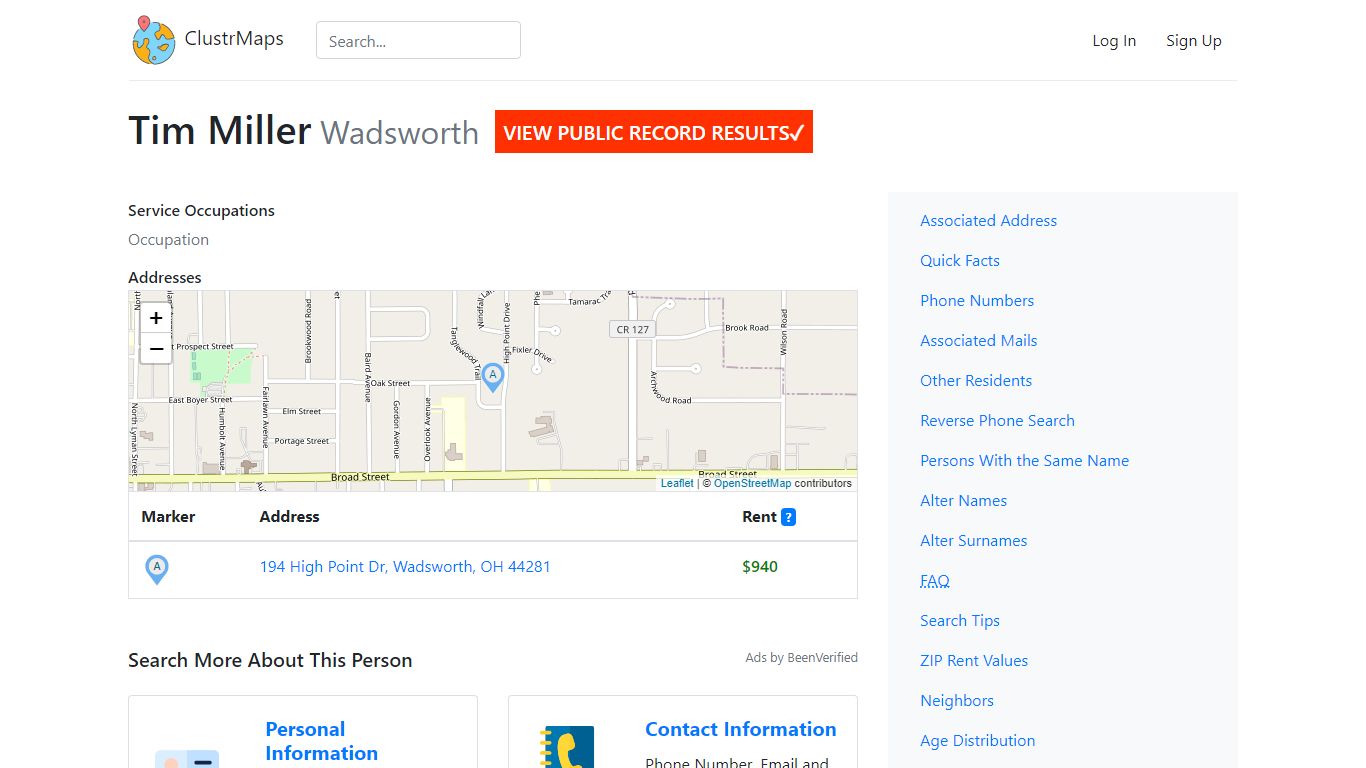Tim Miller, (330) 540-1117, Wadsworth — Public Records ...