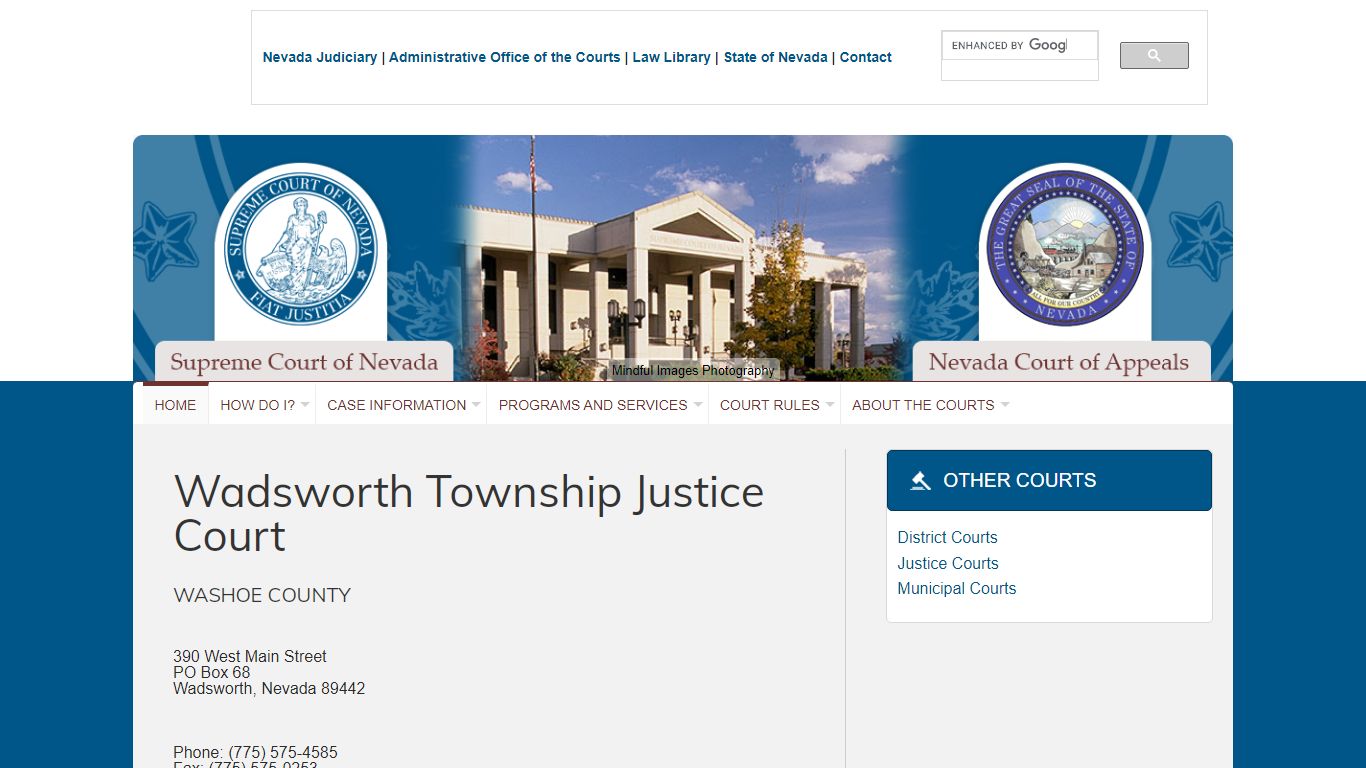 Wadsworth Township Justice Court - Nevada Judiciary